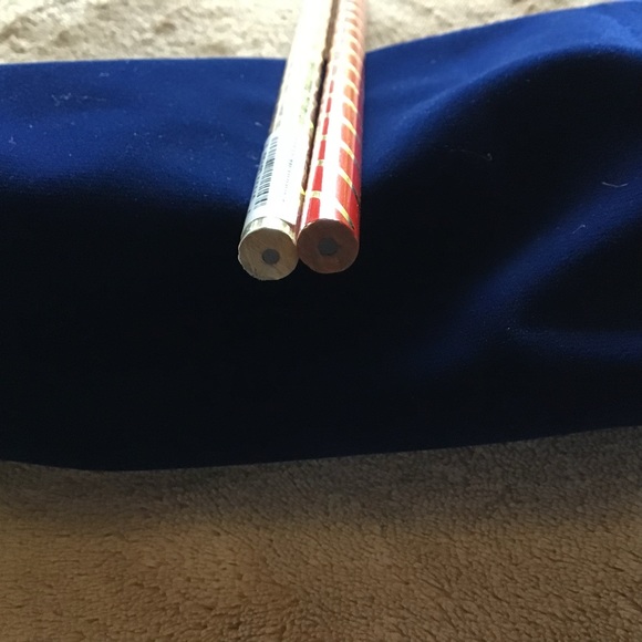 1 Walt Disney World Parks Eraser Gold 1 Red ADI Christmas Sparkle Stripe Pencils - Picture 5 of 7